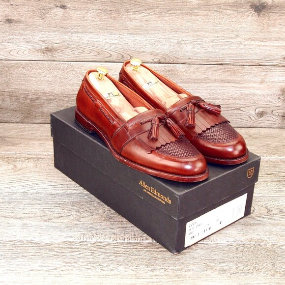 * NIB * $395 Allen Edmonds CODY Dress Loafer 14 B Narrow Chili * add $15 Trees main image 5
